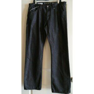 Express Jeans Rocco Mens Black Slim Fit straight leg Size 36 x 32 (38x32.5)